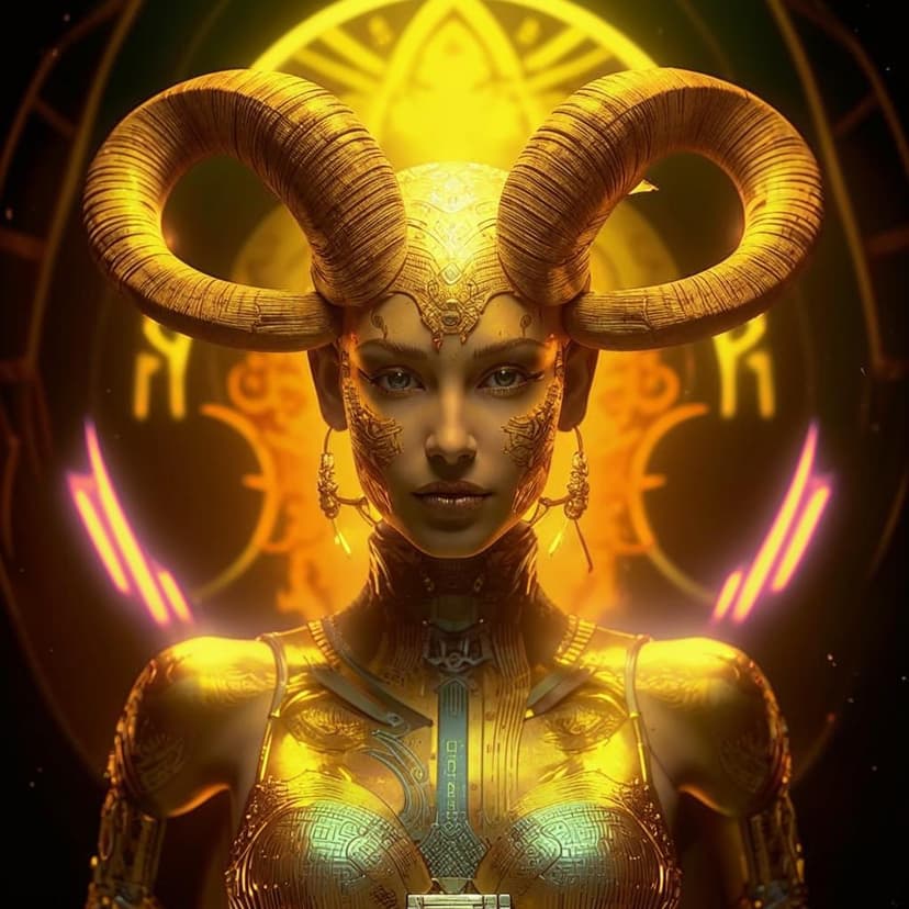 photograph of a alien woman