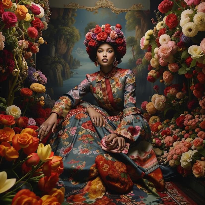 Create a photo-realistic photography of an authentic and diverse Gucci woman model