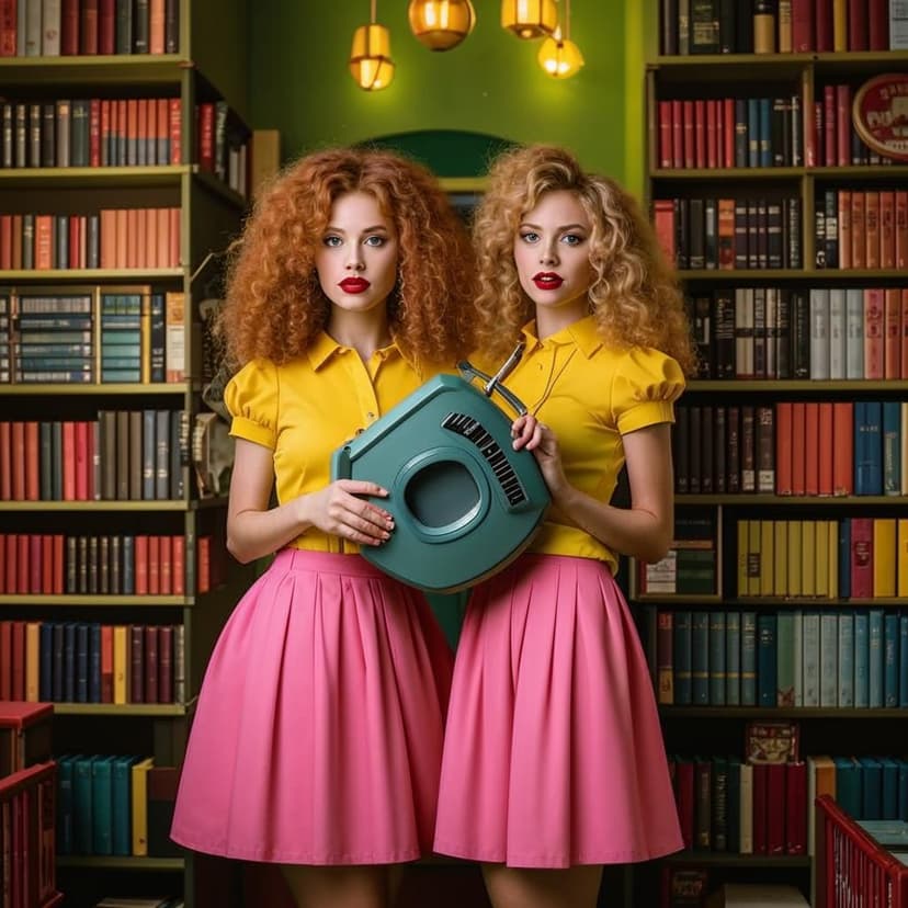 A photograph of two identical