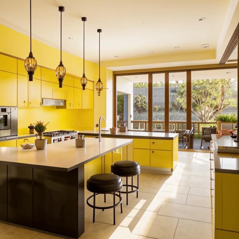 A modern Chinese style high-end villa kitchen