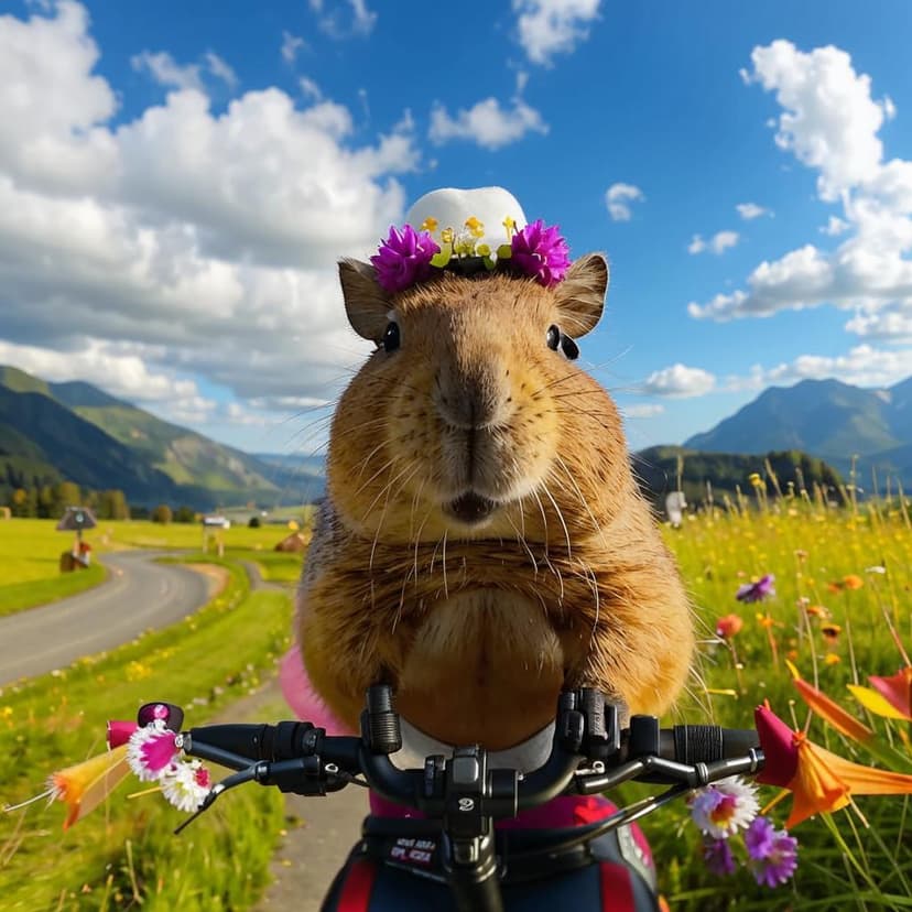 First-person perspective of slow cycling