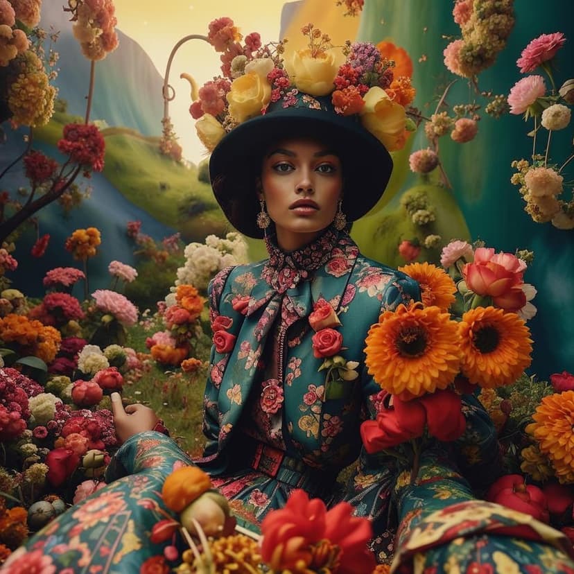 Create a photo-realistic photography of an authentic and diverse Gucci woman model