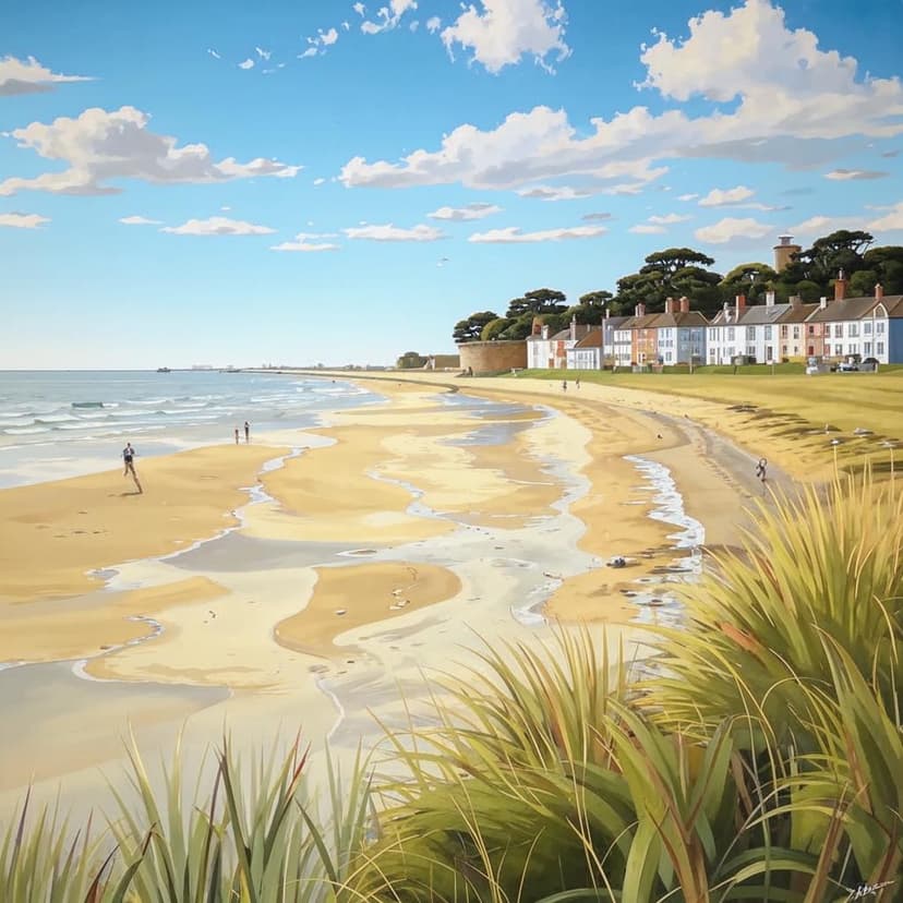 5085815 Painting of Dunwich Beach in Suffolk