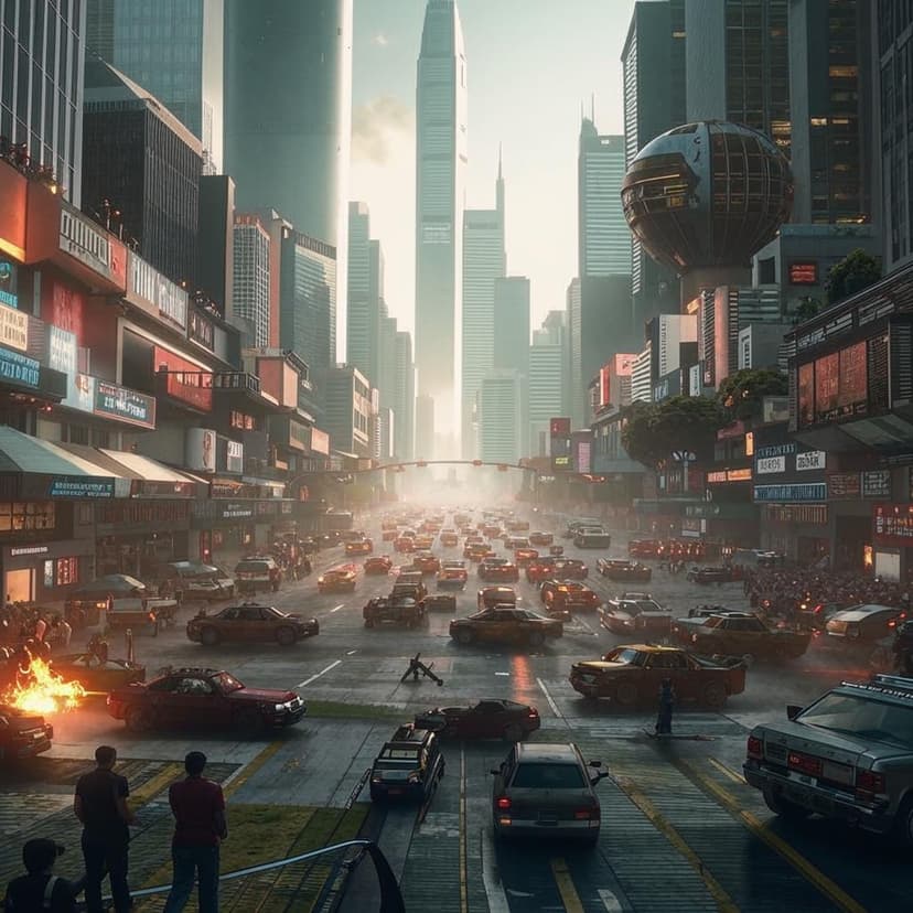 TECHNO-ANTHROPOLOGIC CRISIS ai crisis new cold war with artificial intelligence streets of los angeles 2035