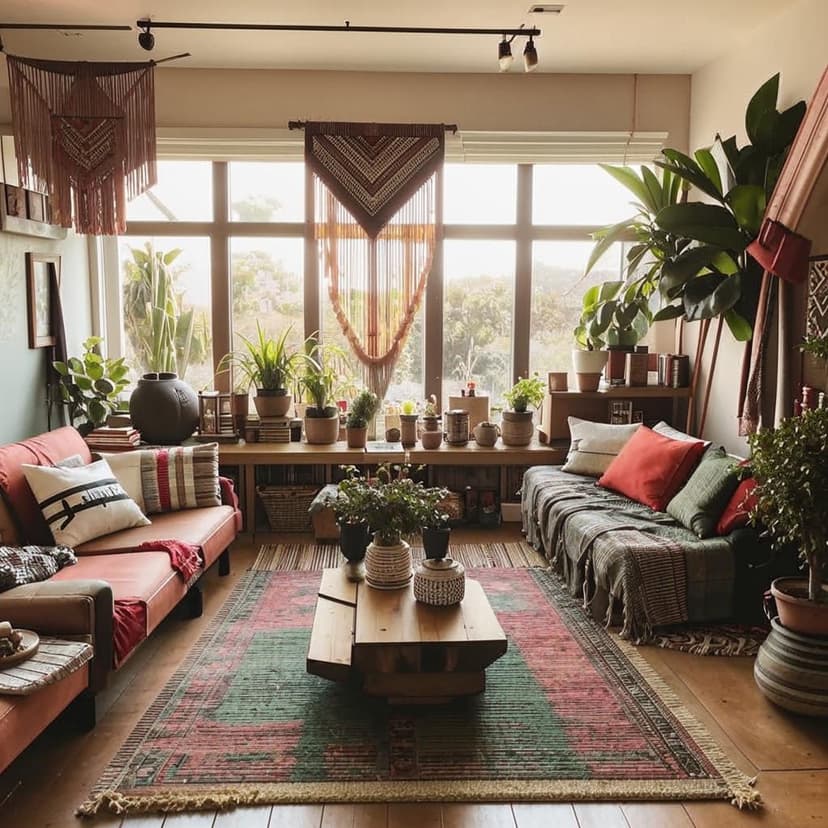 a photo of an apartment living room with wooden floors