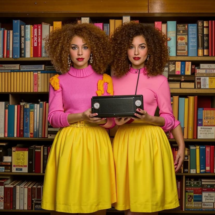 A photograph of two identical