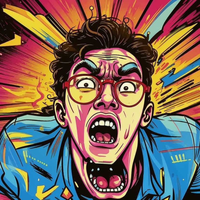 **”GPT: DRAMATIC MELTDOWN ISSUE #1″**  

A ripped Korean man with glasses wails like a drama queen