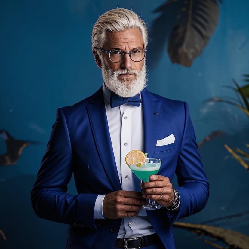 **Sharp HD portrait of a stylish CEO in Dior-patterned attire