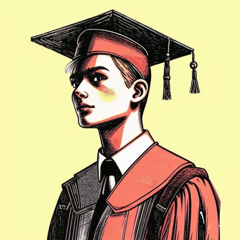 Teen high school graduate