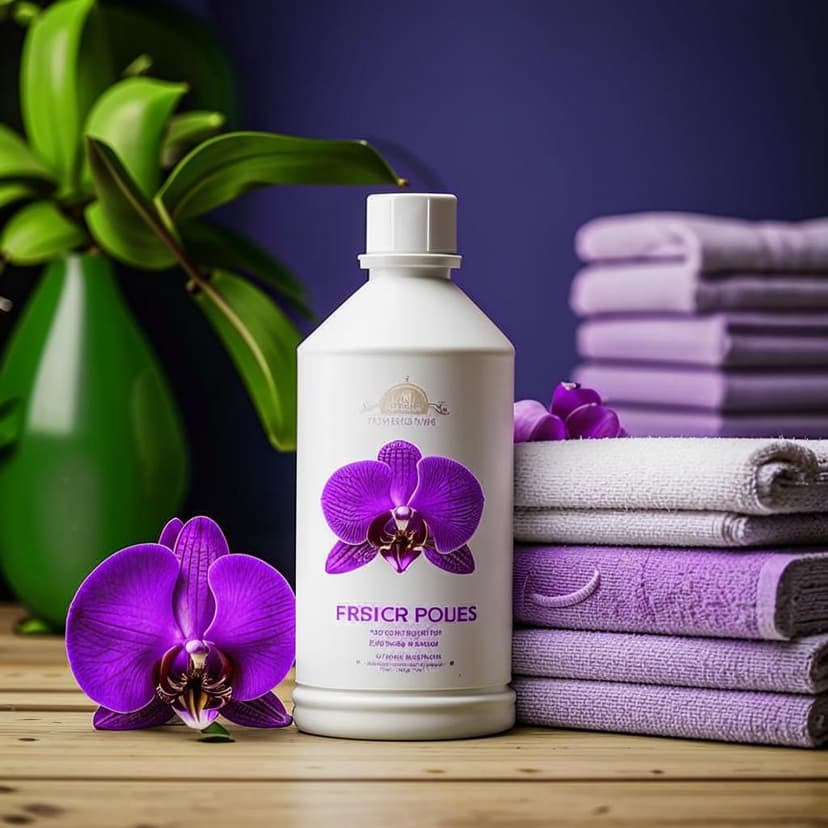 **”ARIC Washing Powder – Pure Freshness in Every Wash!** 🌿✨ Matte white bottle with towels