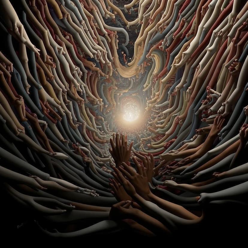 Countless hands of all shades