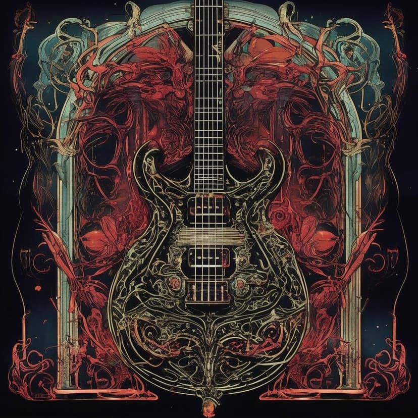 An intricate Art Nouveau poster for “ODIOUS BLOT