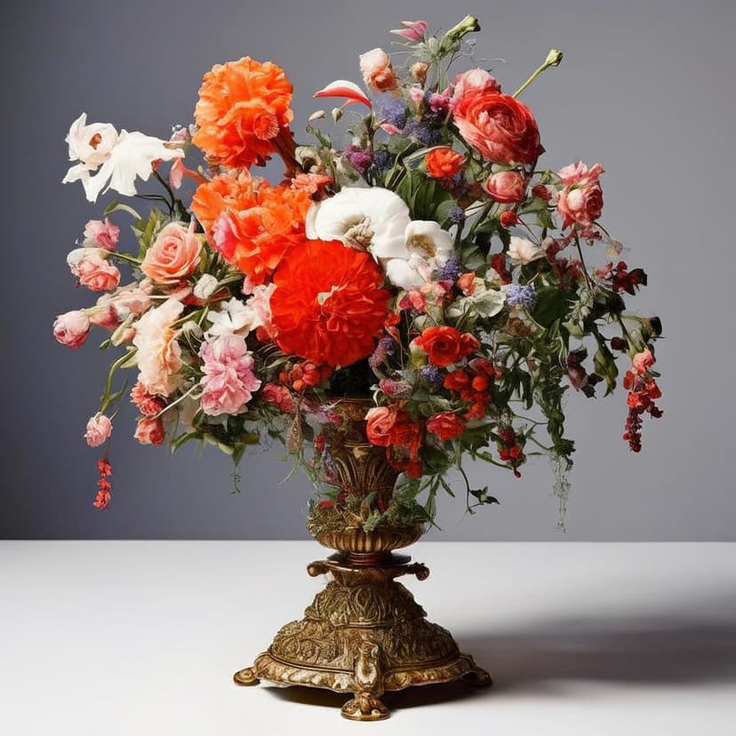 A floral centerpiece