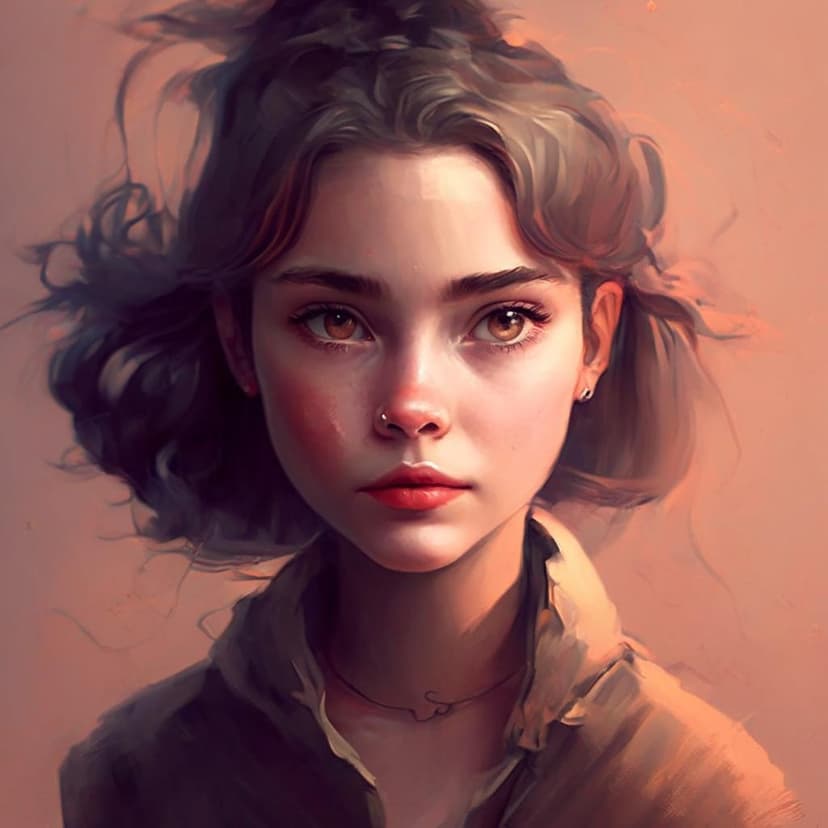 A girl –v 7 –stylize 750