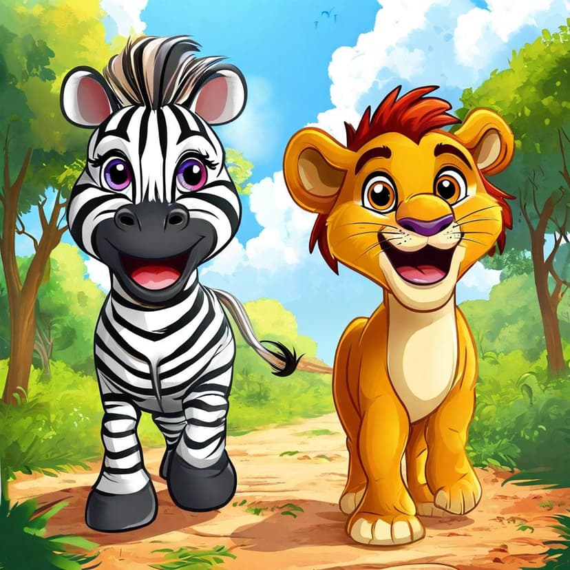 With a cheerful trot