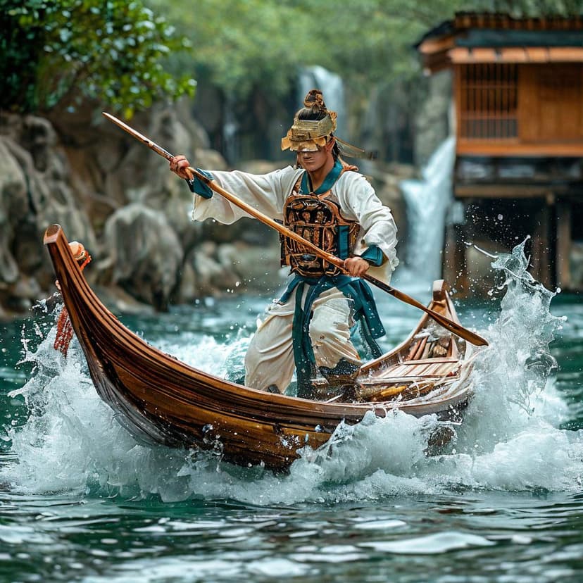 龙舟破浪，碧波化作洗衣泡沫，龙鳞暗藏去污科技，桨手汗渍衣物焕新，粽叶点题端午，洁净强劲。