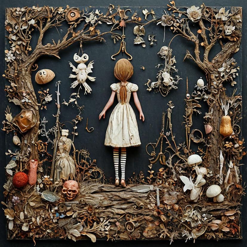 A paper-cut Alice tumbles through Švankmajer’s darkly whimsical dreamscape