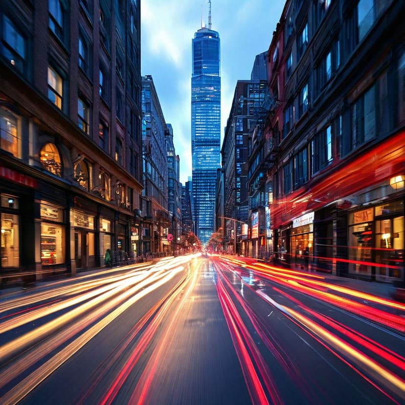 A blur of motion in SoHo