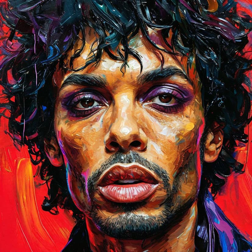 This vibrant Prince portrait merges Anna Bocek’s rich color