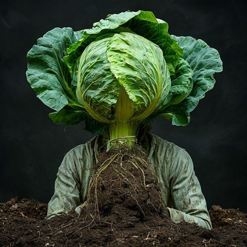 A prize-winning photo freezes a cabbage-headed creature