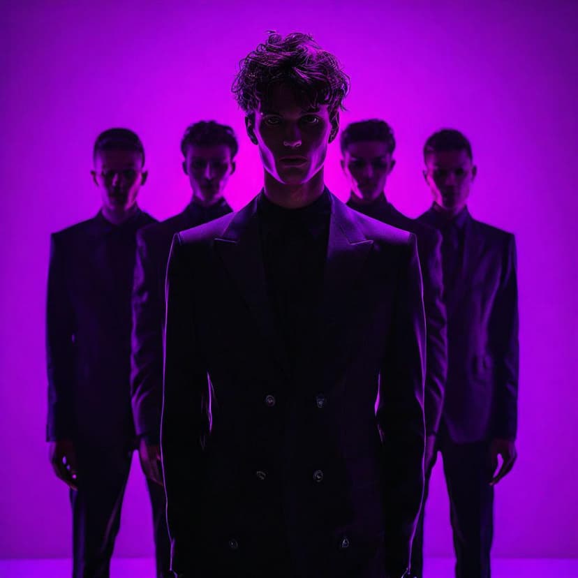 Capture a striking young male designer in a medium shot