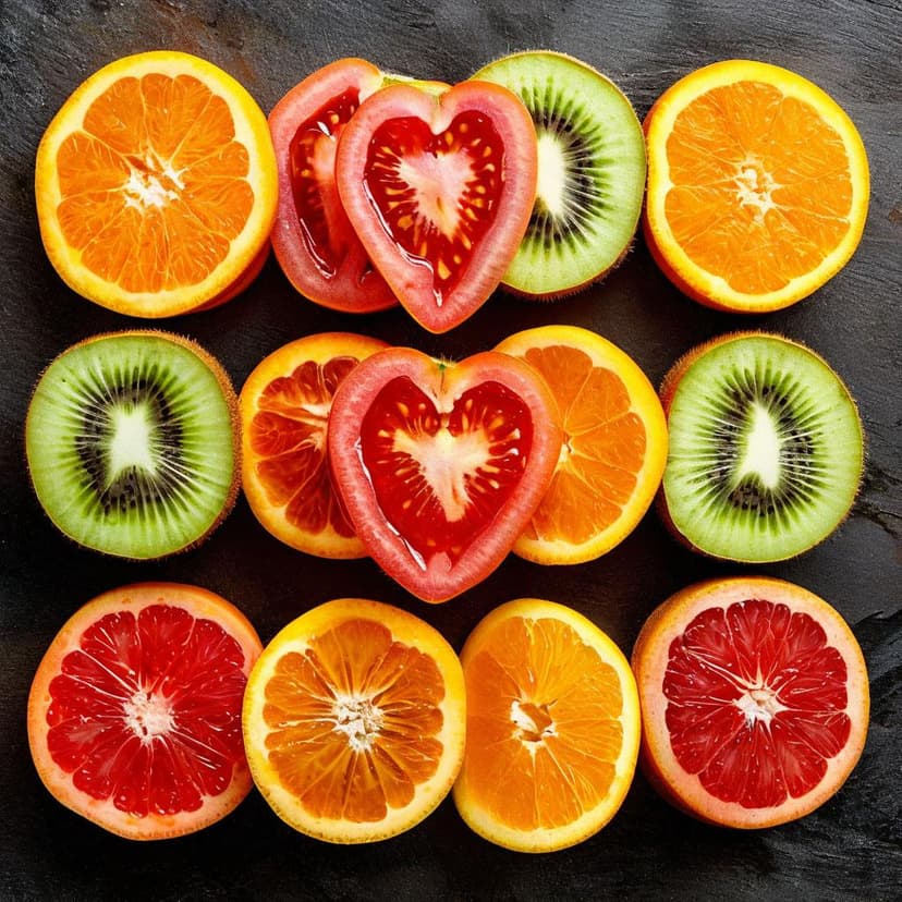 Plump heart halves: tomato