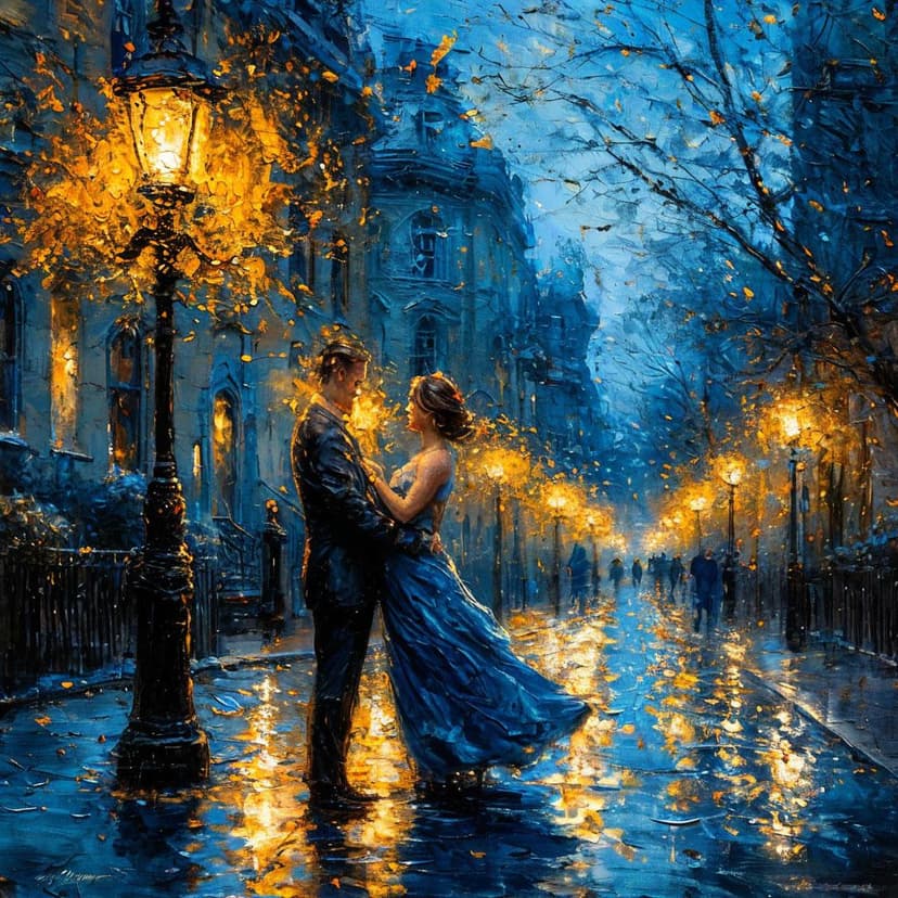 Beneath the streetlight’s glow