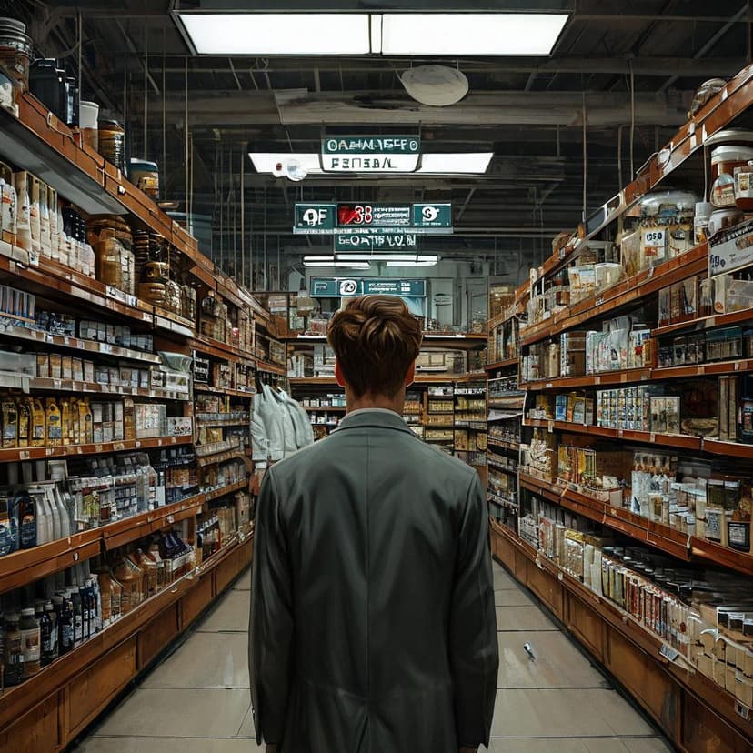 A defiant clerk mocks PROJECT 2025’s servile fables in a surreal