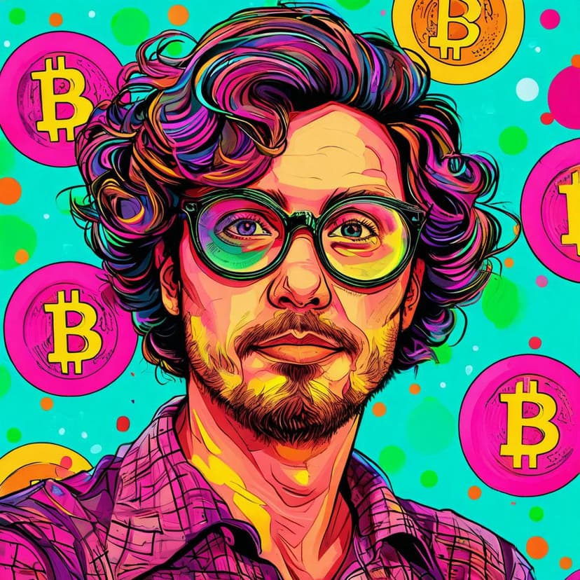 A vivid crypto portrait in pop-art style