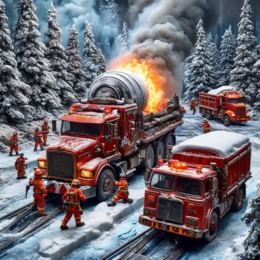 Firefighters scramble to contain a colossal