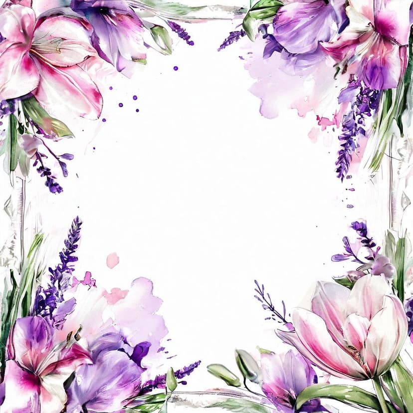 A hand-drawn watercolor collage features soft vertical brushstrokes in white