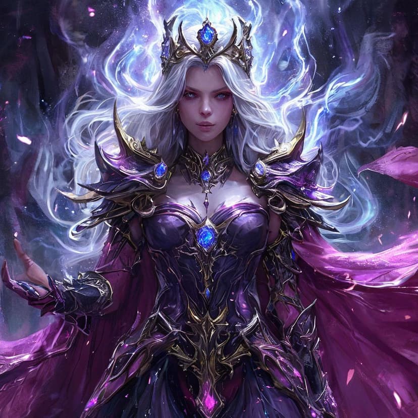 A cosmic queen of shadow and ice