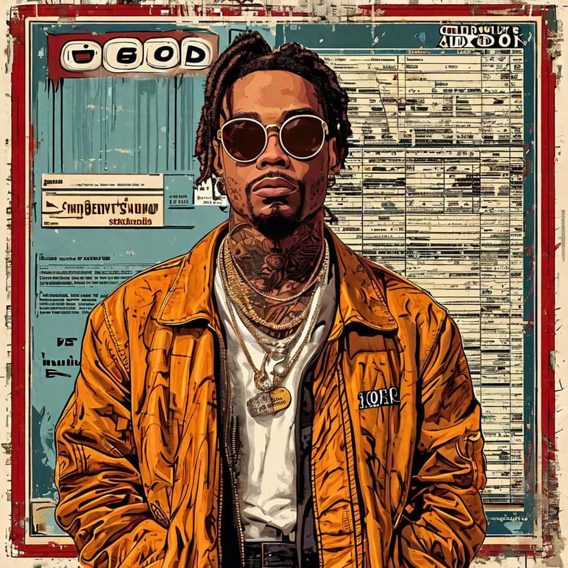 Vintage poster: “IGOR” over soundwaves